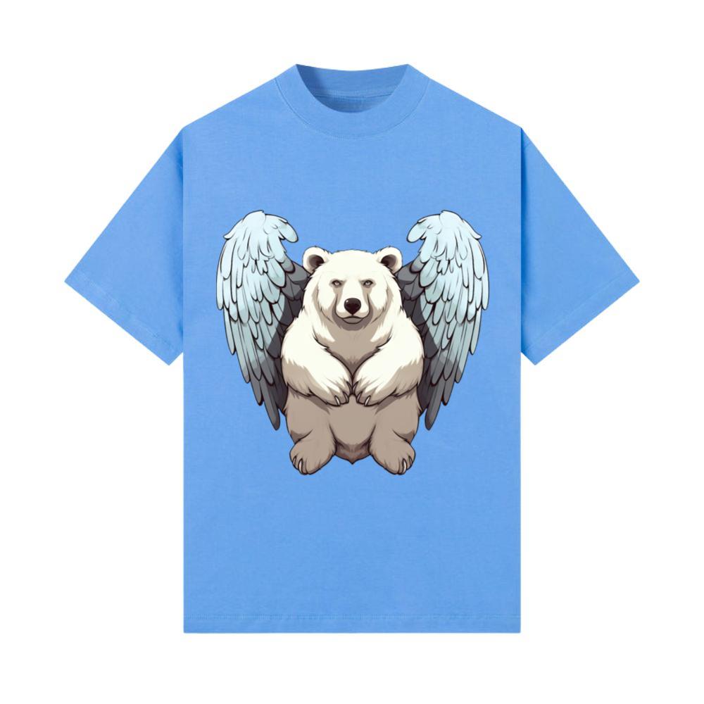Polar Bear Angel - Charming Animal Design T-Shirt