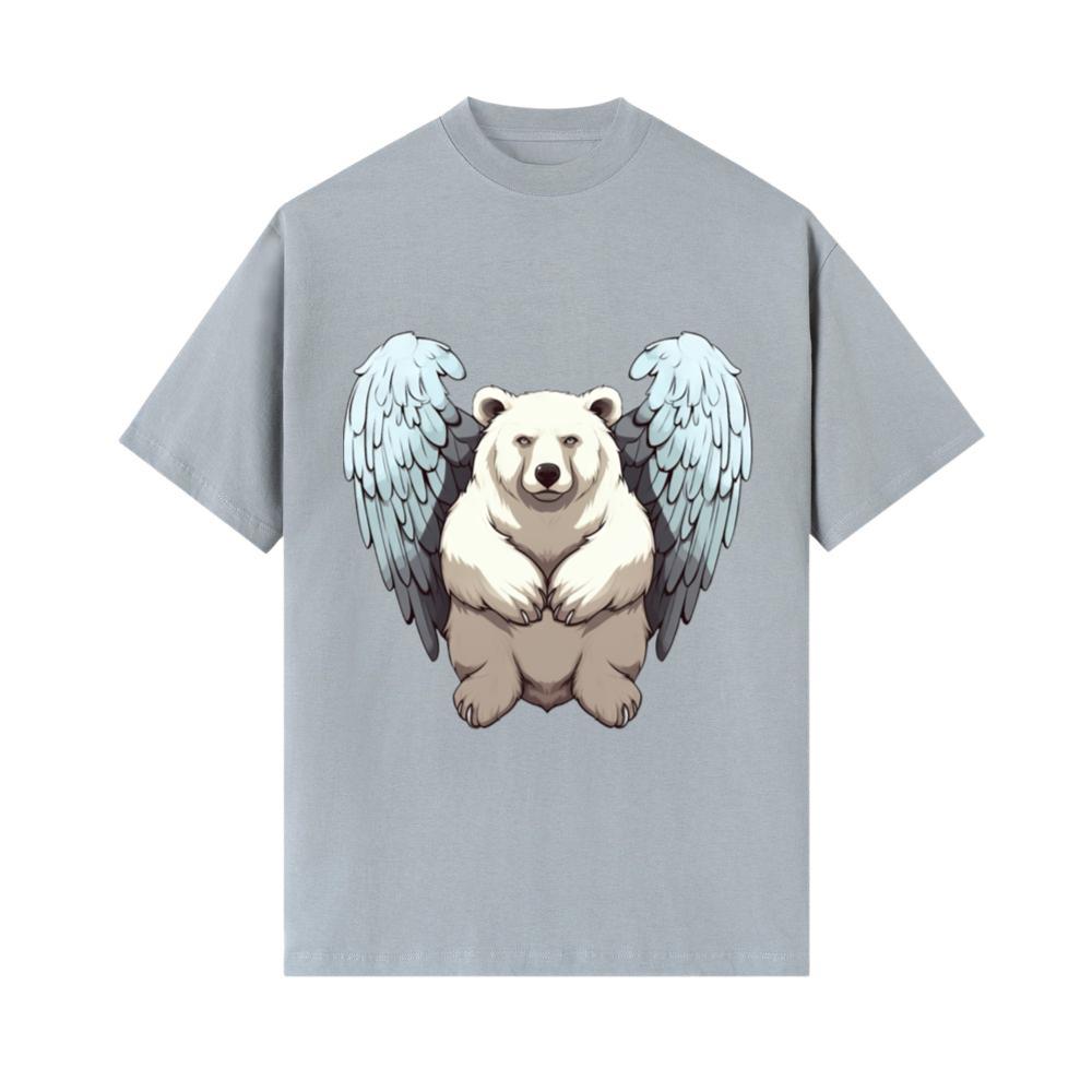 Polar Bear Angel - Charming Animal Design T-Shirts