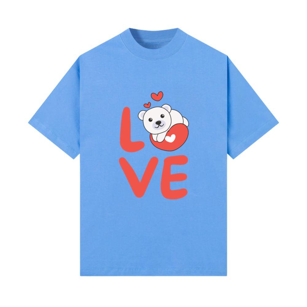 Polar Bear For Valentine's Day Cute Animals Hearts T-Shirt