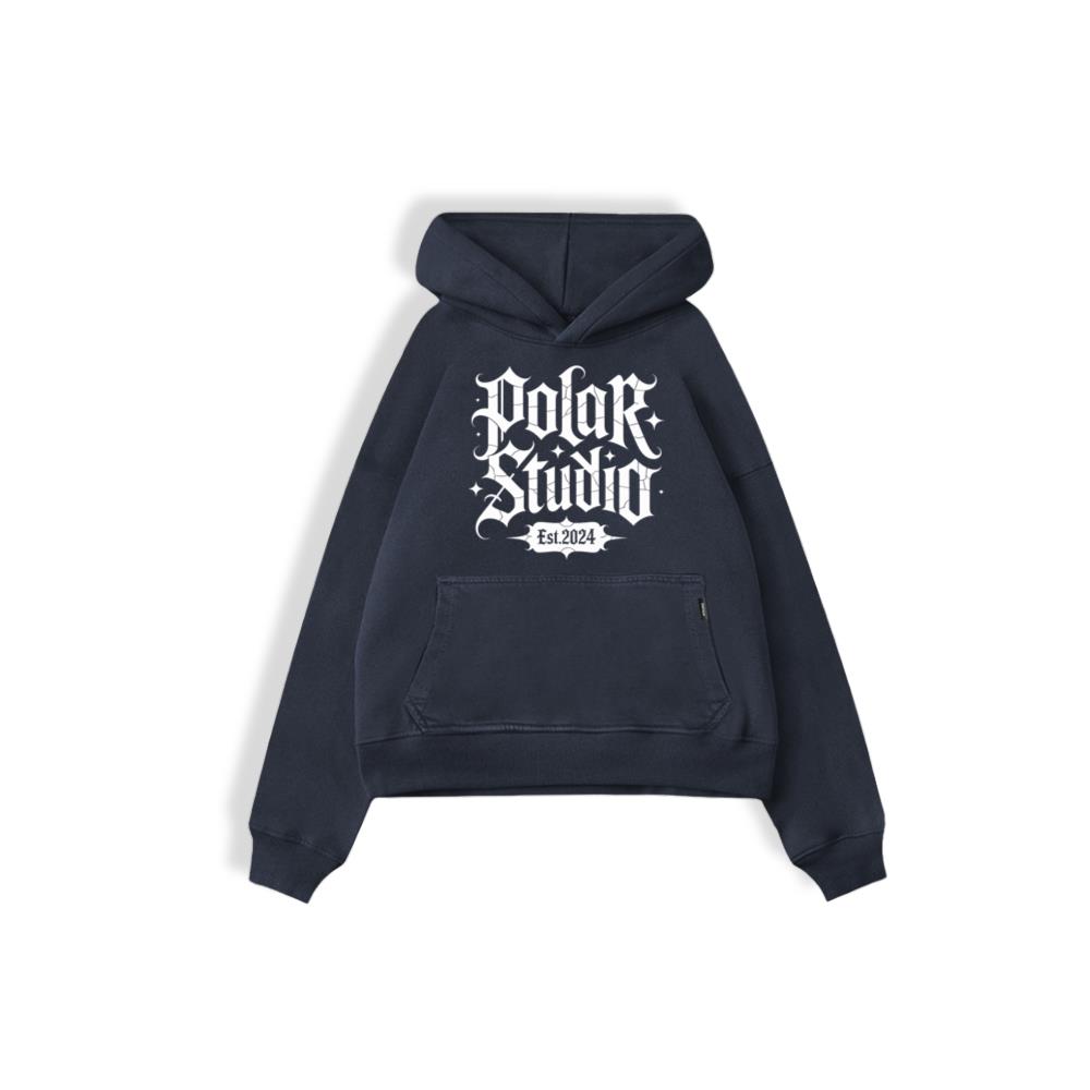 Polar Studio Vintage Typography Hoodie - Image 2
