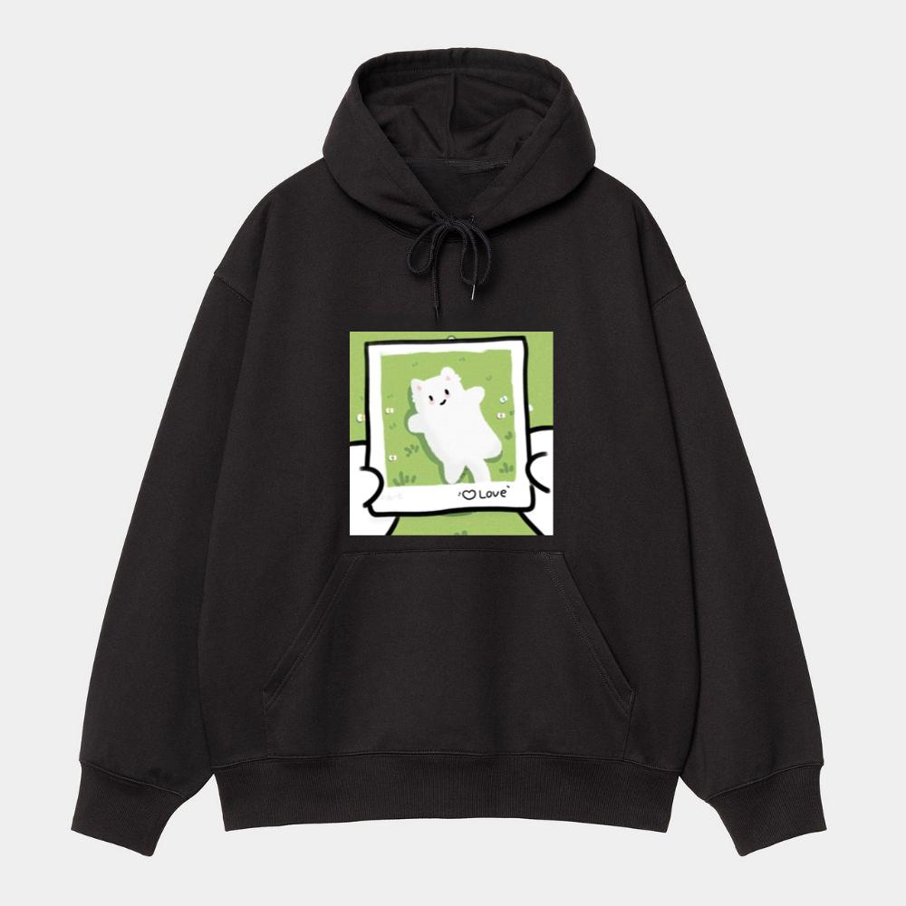 Polaroid Kitty Love Hoodie