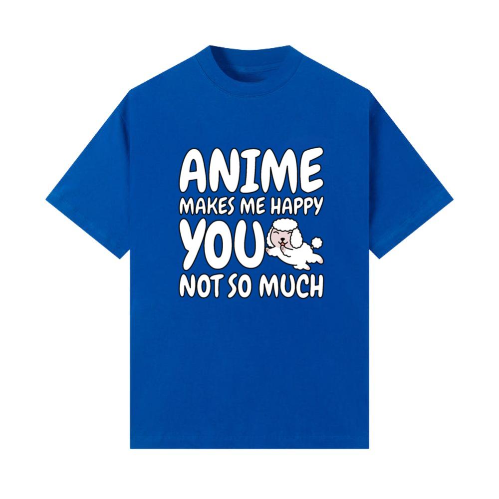 Poodle Anime Makes Me Happy T-Shirts