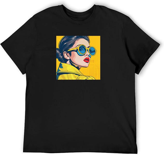 Pop-Art Portrait in Sun-Kissed Hues T-Shirts