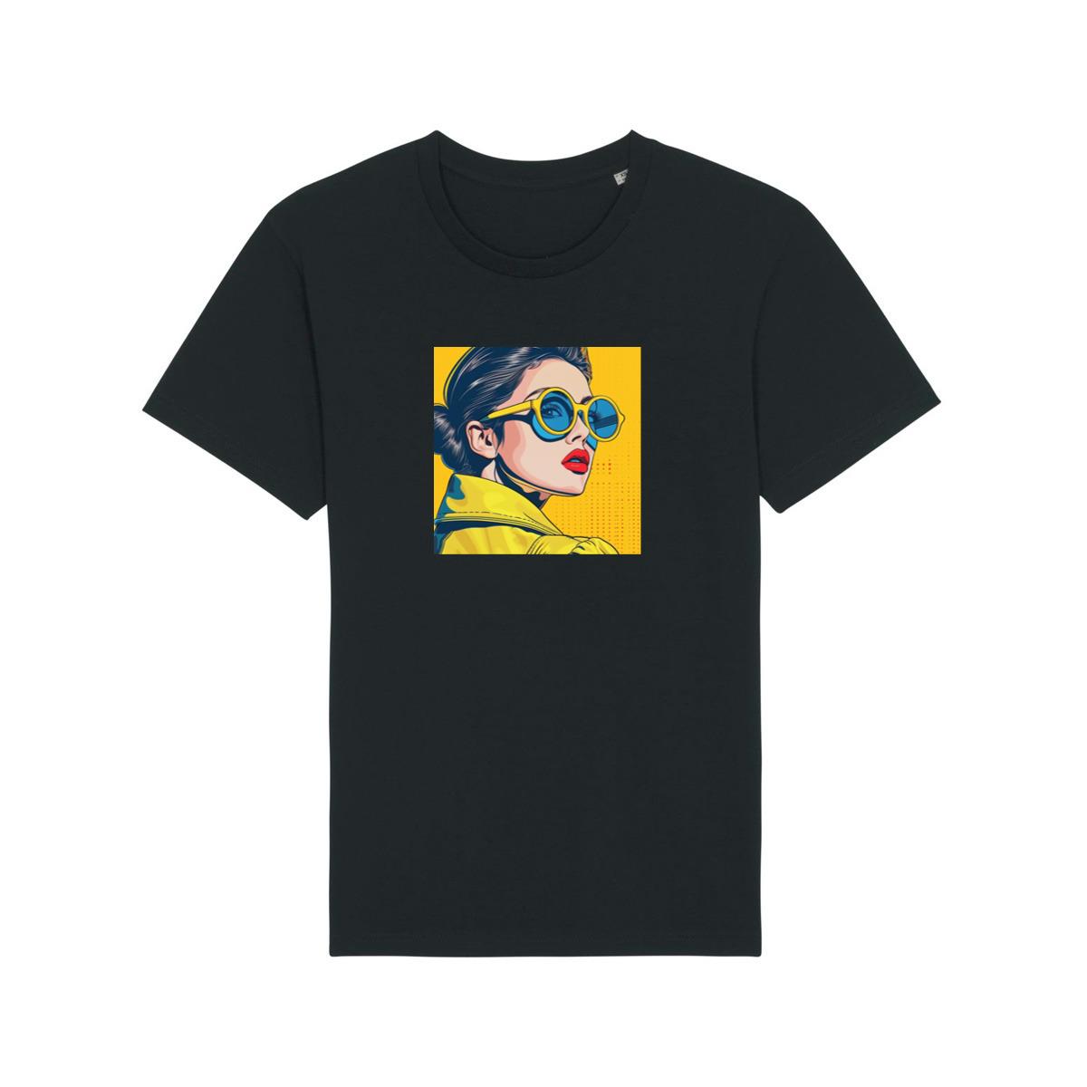 Pop-Art Portrait in Sun-Kissed Hues T-Shirts