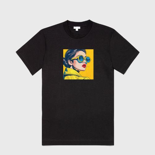 Pop-Art Portrait in Sun-Kissed Hues T-Shirts