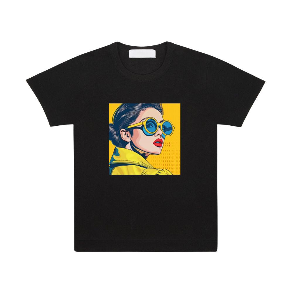 Pop-Art Portrait in Sun-Kissed Hues T-Shirts