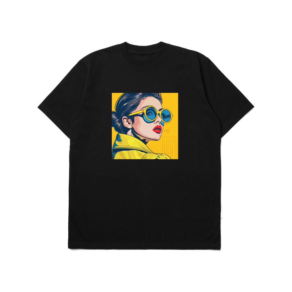 Pop-Art Portrait in Sun-Kissed Hues T-Shirts