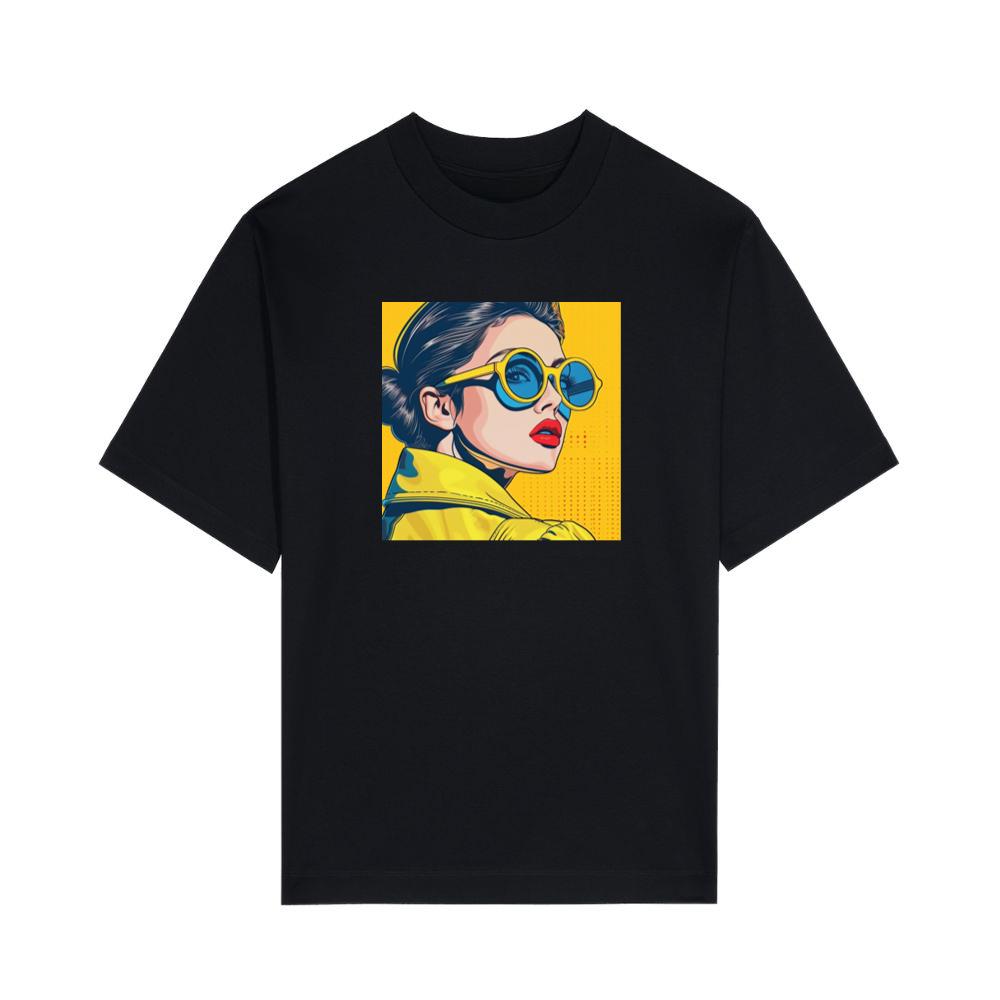 Pop-Art Portrait in Sun-Kissed Hues T-Shirts