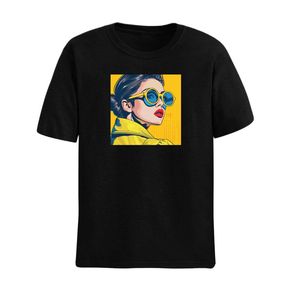 Pop-Art Portrait in Sun-Kissed Hues T-Shirts