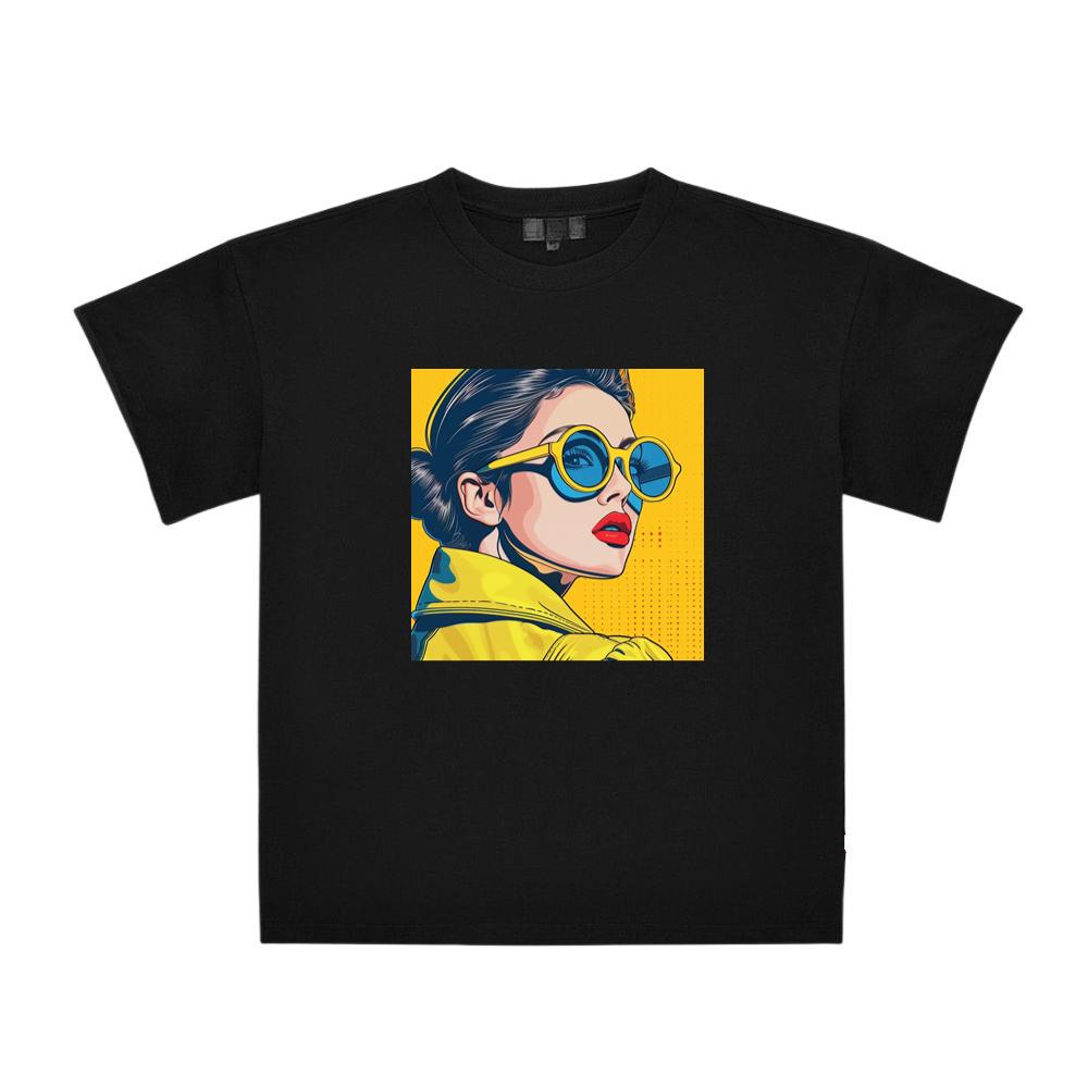 Pop-Art Portrait in Sun-Kissed Hues T-Shirts