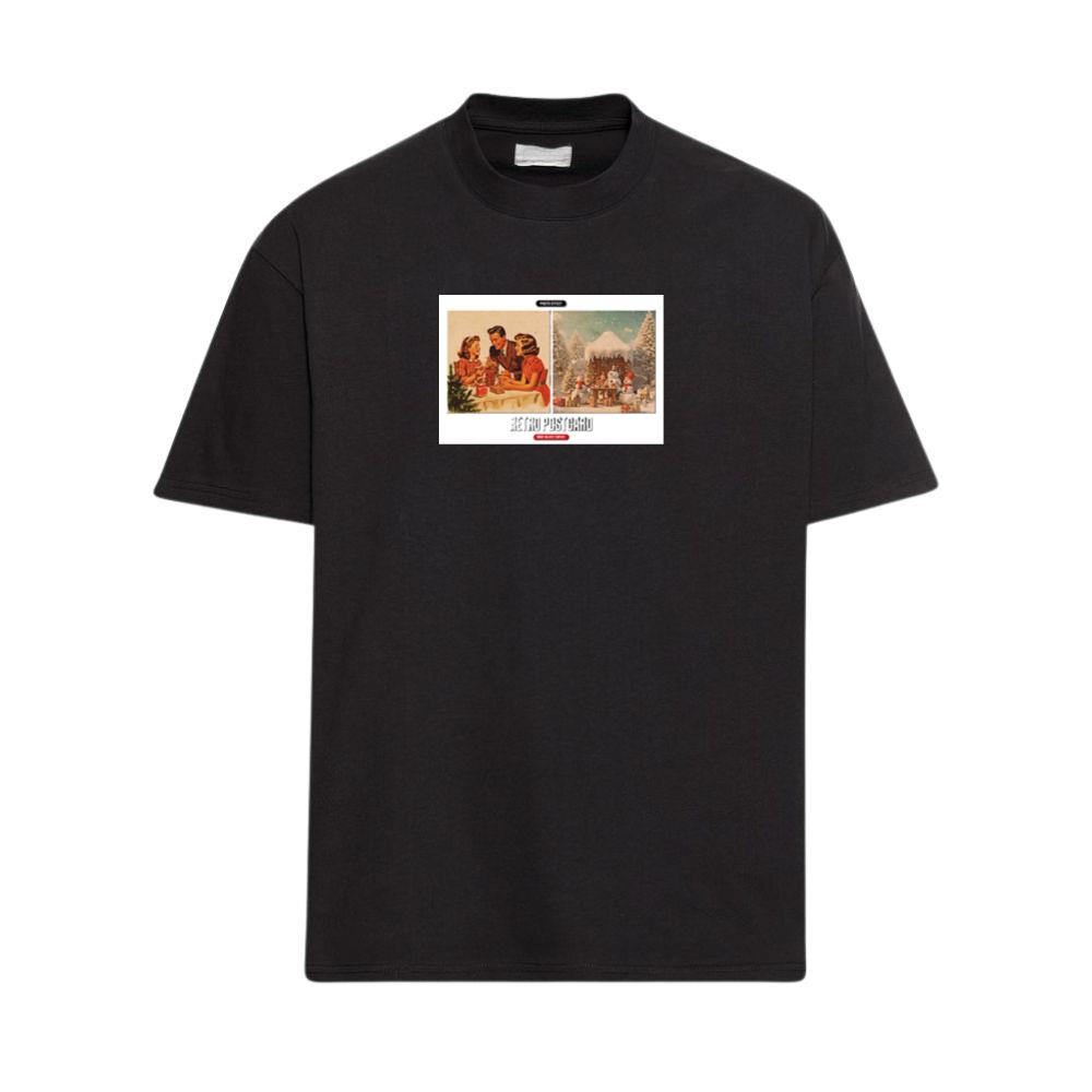 Postcard with Family and Winter Scenes. T-Shirts
