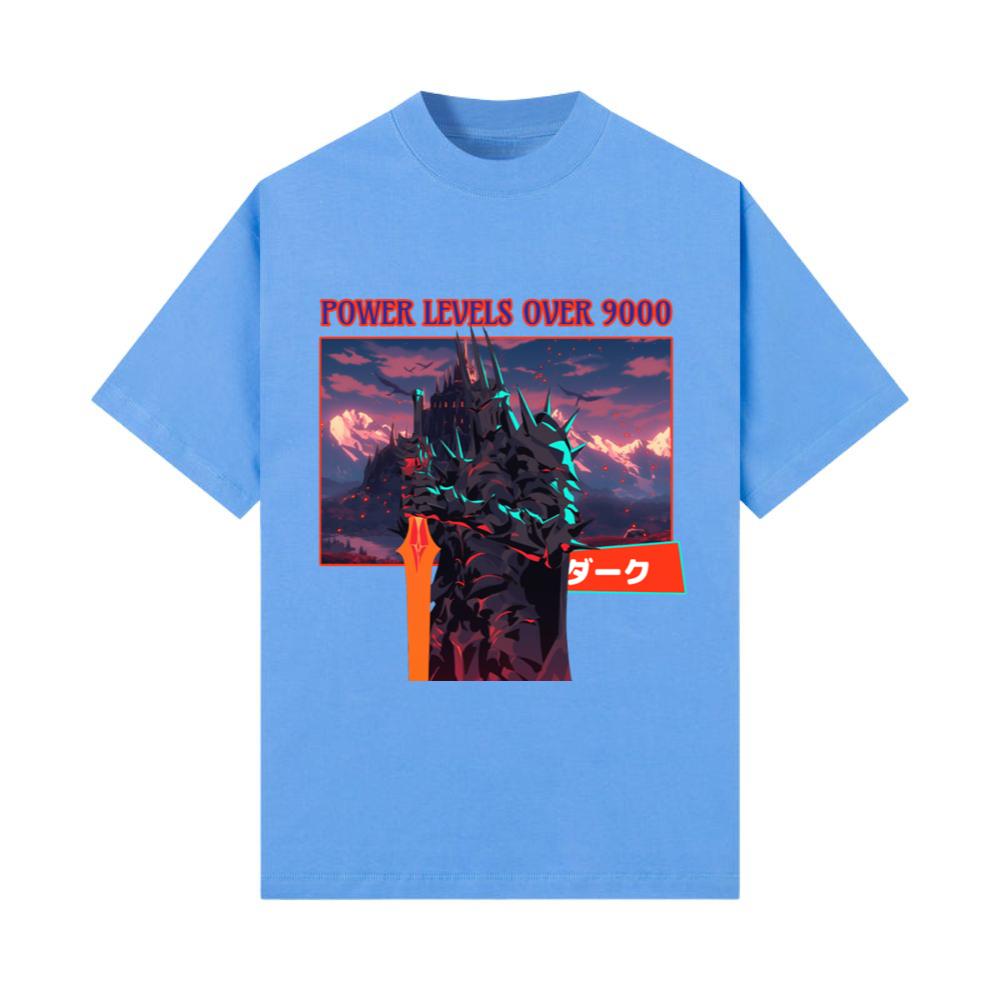 Power Levels Over 9000 Anime Streetwear T-Shirts
