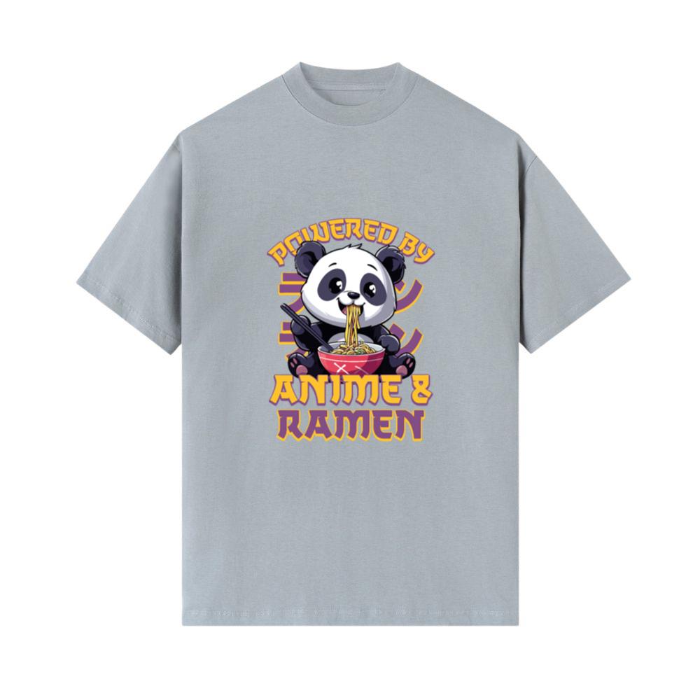 Powered by Anime & Ramen Panda T-Shirts