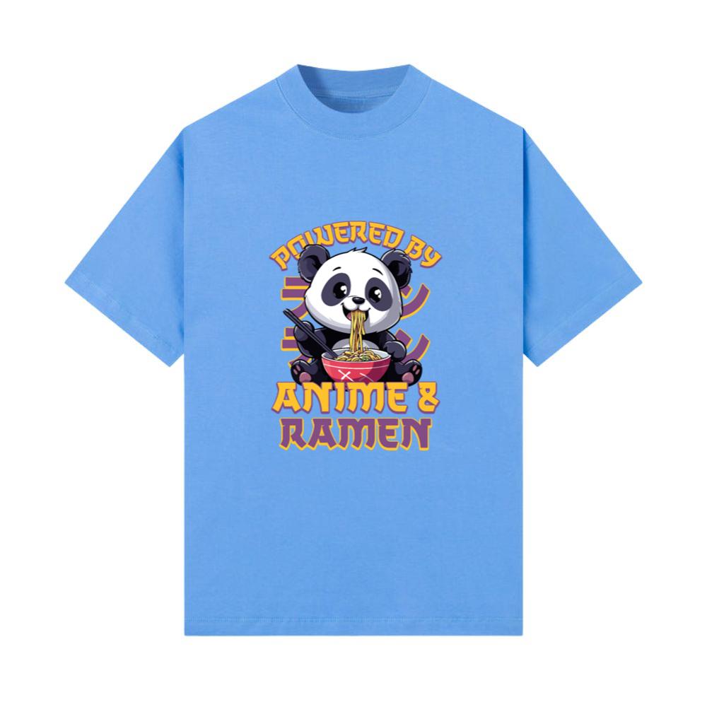 Powered by Anime & Ramen Panda T-Shirts