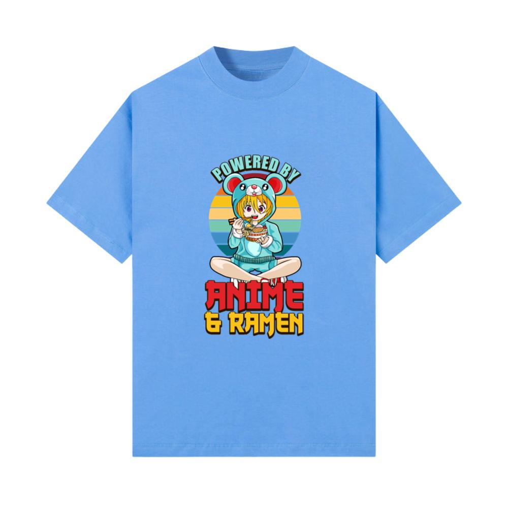 Powered by Anime and Ramen - Funny Girls Anime_1 T-Shirt