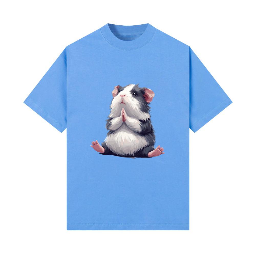 Prayerful Guinea Pig Animal Zen T-Shirt