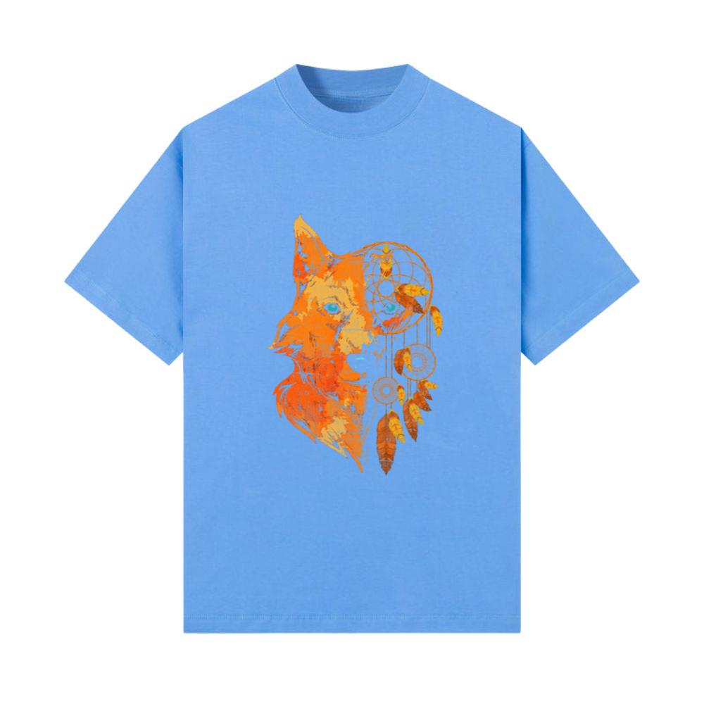Predator animal motif Indian dream catcher wolf T-Shirts