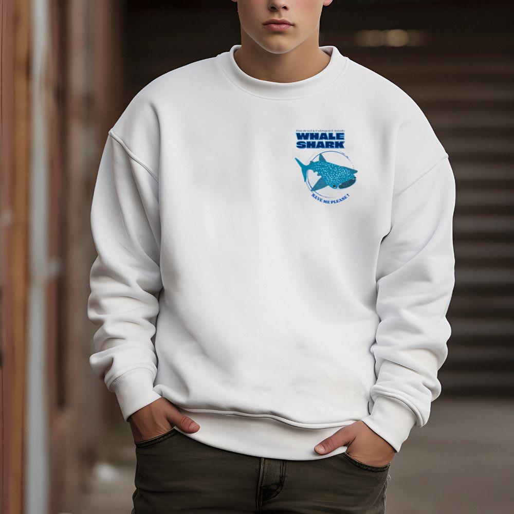 Protect Marine Animals Whale Shark Graphic Sweatshirt