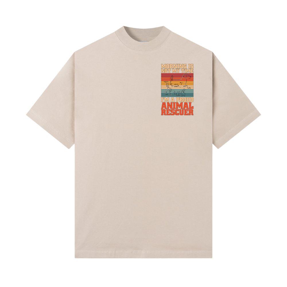 Proud Animal Rescuer Rescue Life Vintage Style Graphic T-Shirt