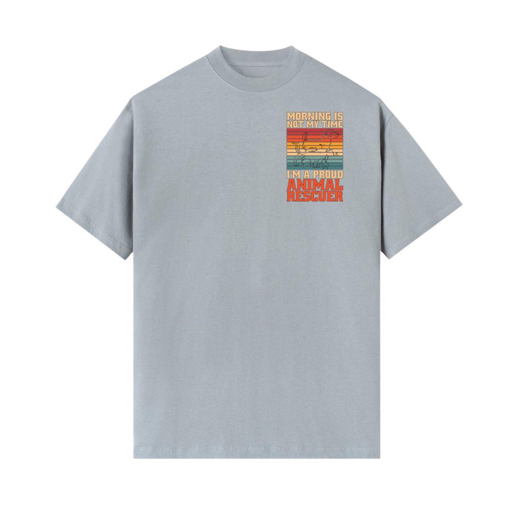 Proud Animal Rescuer Rescue Life Vintage Style Graphic T-Shirt - Image 2