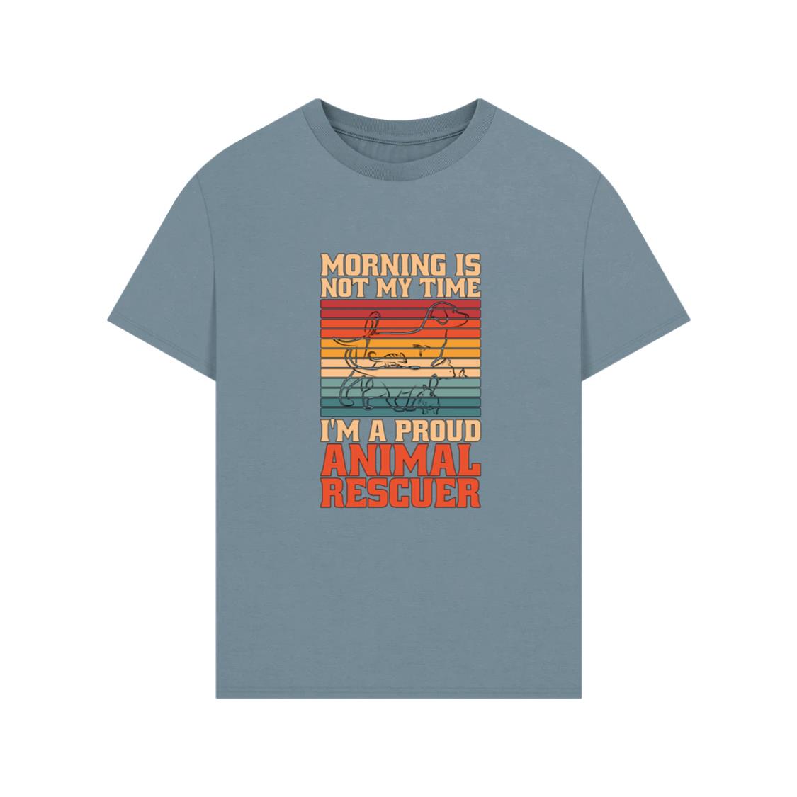 Proud Animal Rescuer Rescue Life Vintage Style Graphic TShirts Anhand