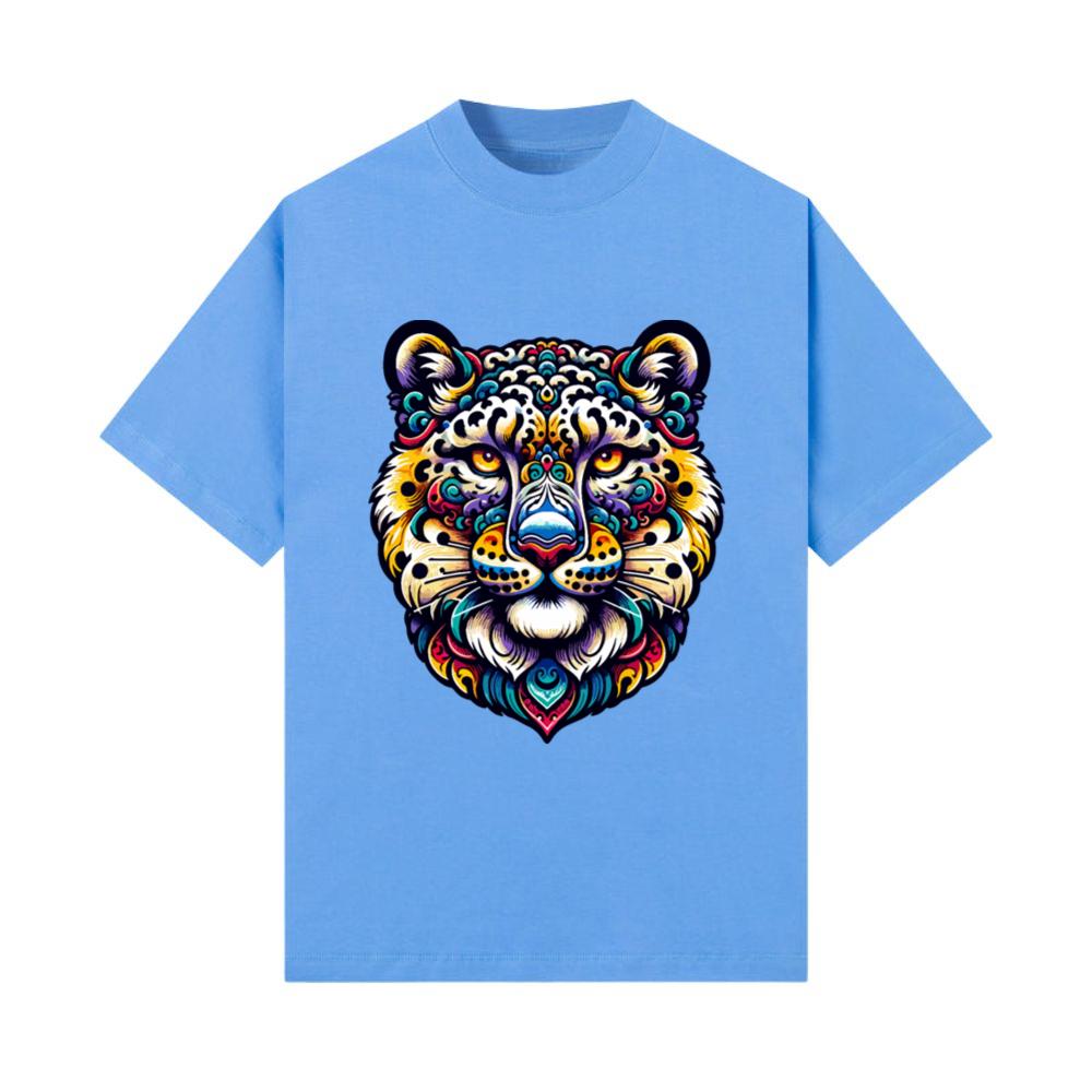 Psychedelic Leopard Spirit Animal Illustration T-Shirt