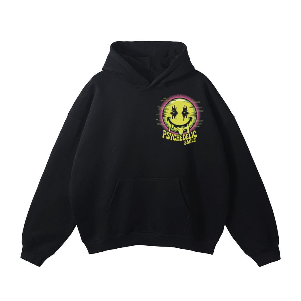 Psychedelic Smile Alien Trip Artwork Hoodie
