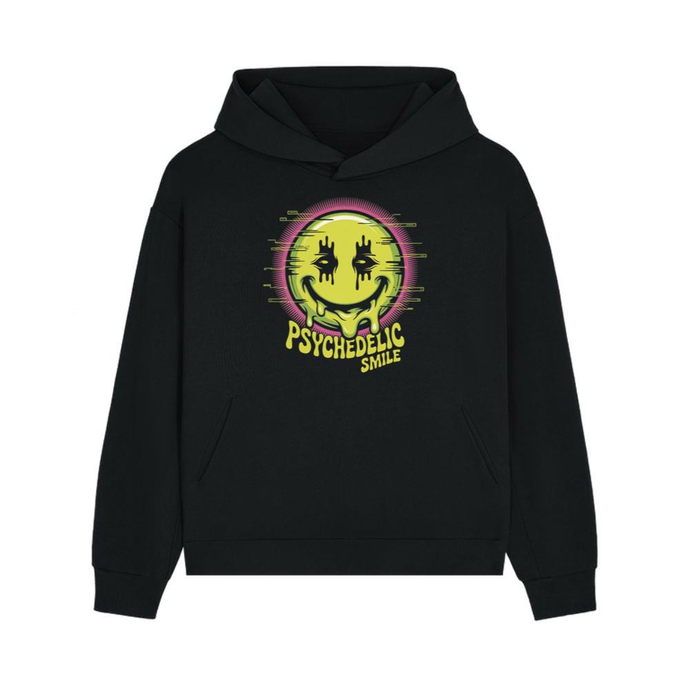 Psychedelic Smile Alien Trip Artwork Hoodie