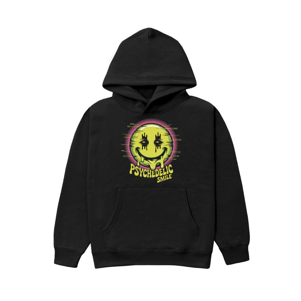 Psychedelic Smile Alien Trip Artwork Hoodie