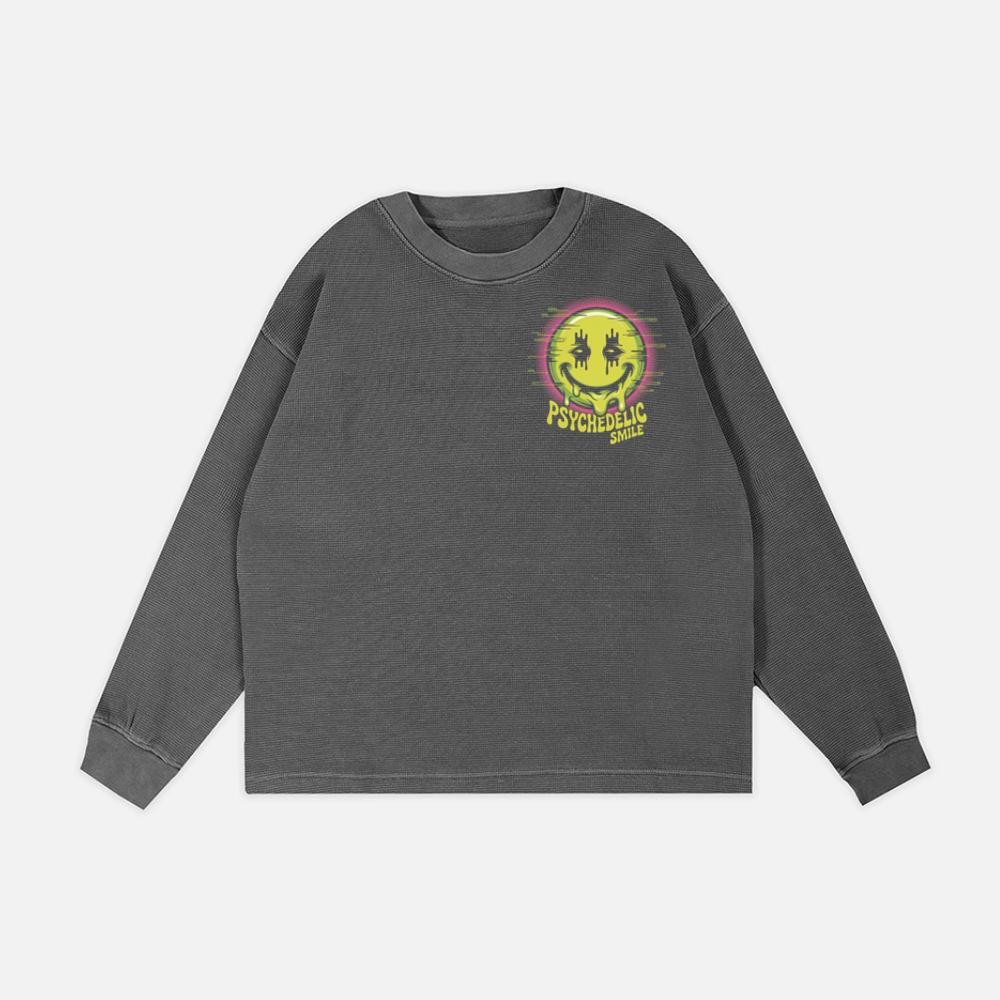 Psychedelic Smile Alien Trip Artwork Sweatshirt - Image 2
