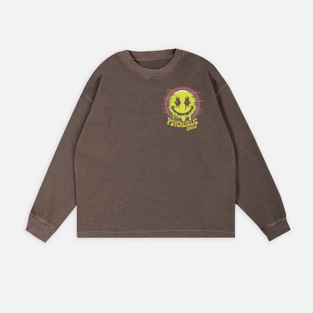 Psychedelic Smile Alien Trip Artwork Sweatshirt - Image 3