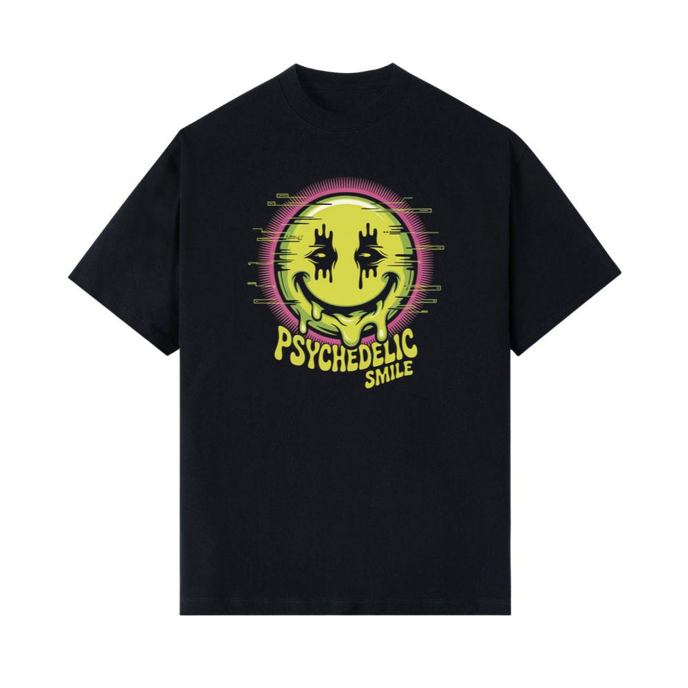 Psychedelic Smile Alien Trip Artwork T-Shirt