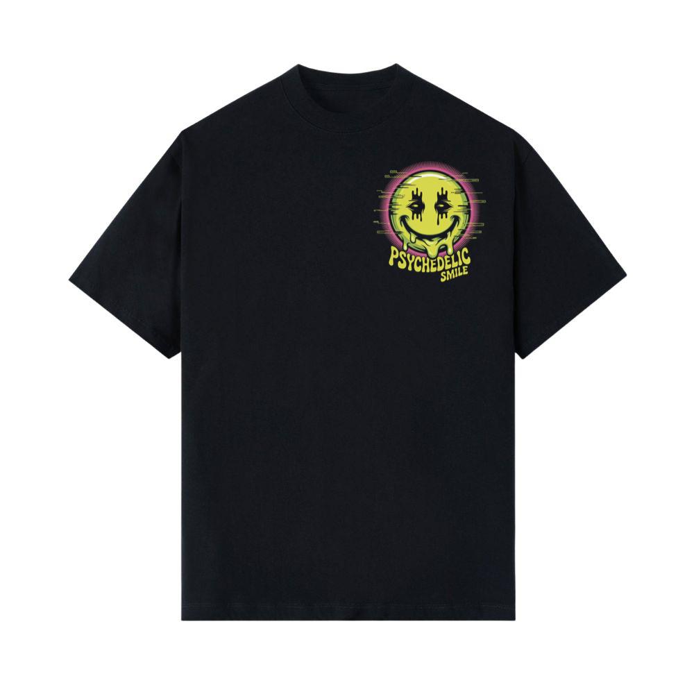 Psychedelic Smile Alien Trip Artwork T-Shirt