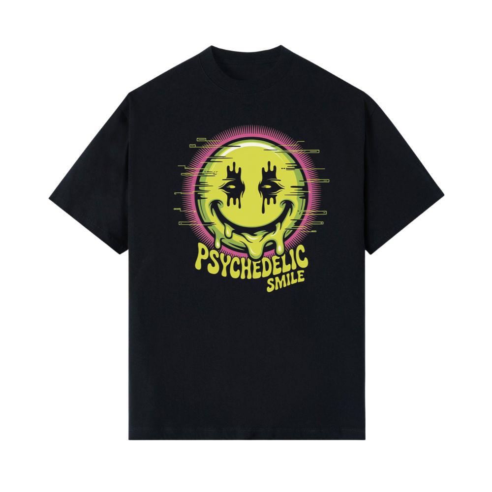 Psychedelic Smile Alien Trip Artwork T-Shirt