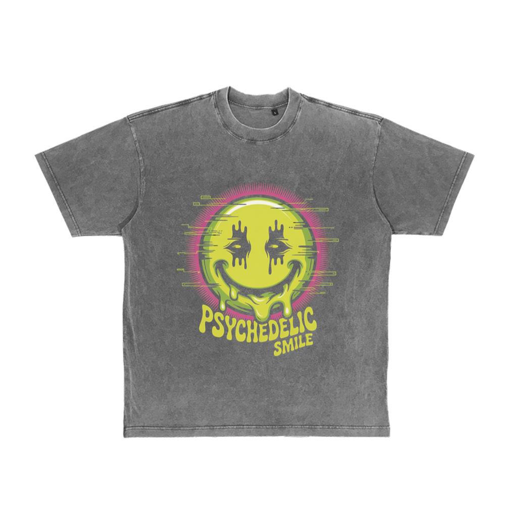 Psychedelic Smile Alien Trip Artwork T-Shirt