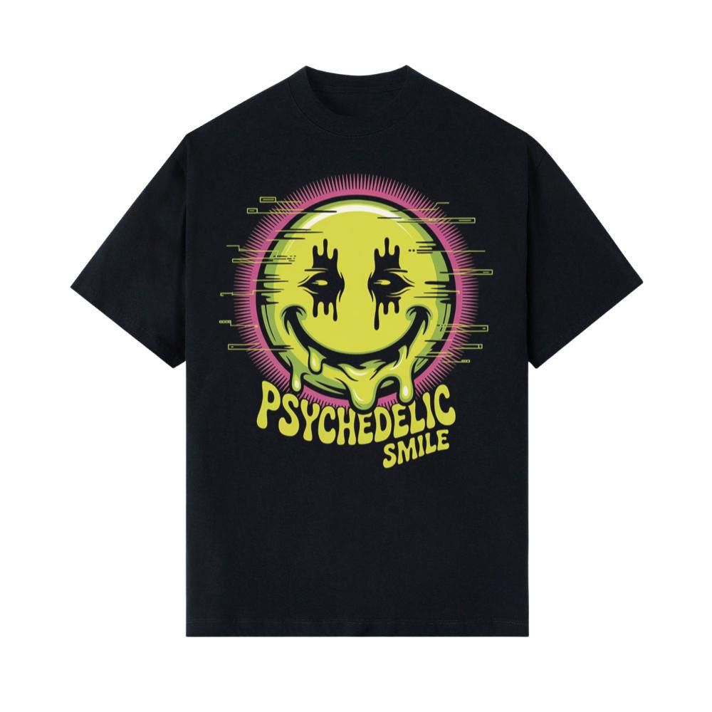 Psychedelic Smile Alien Trip Artwork T-Shirt