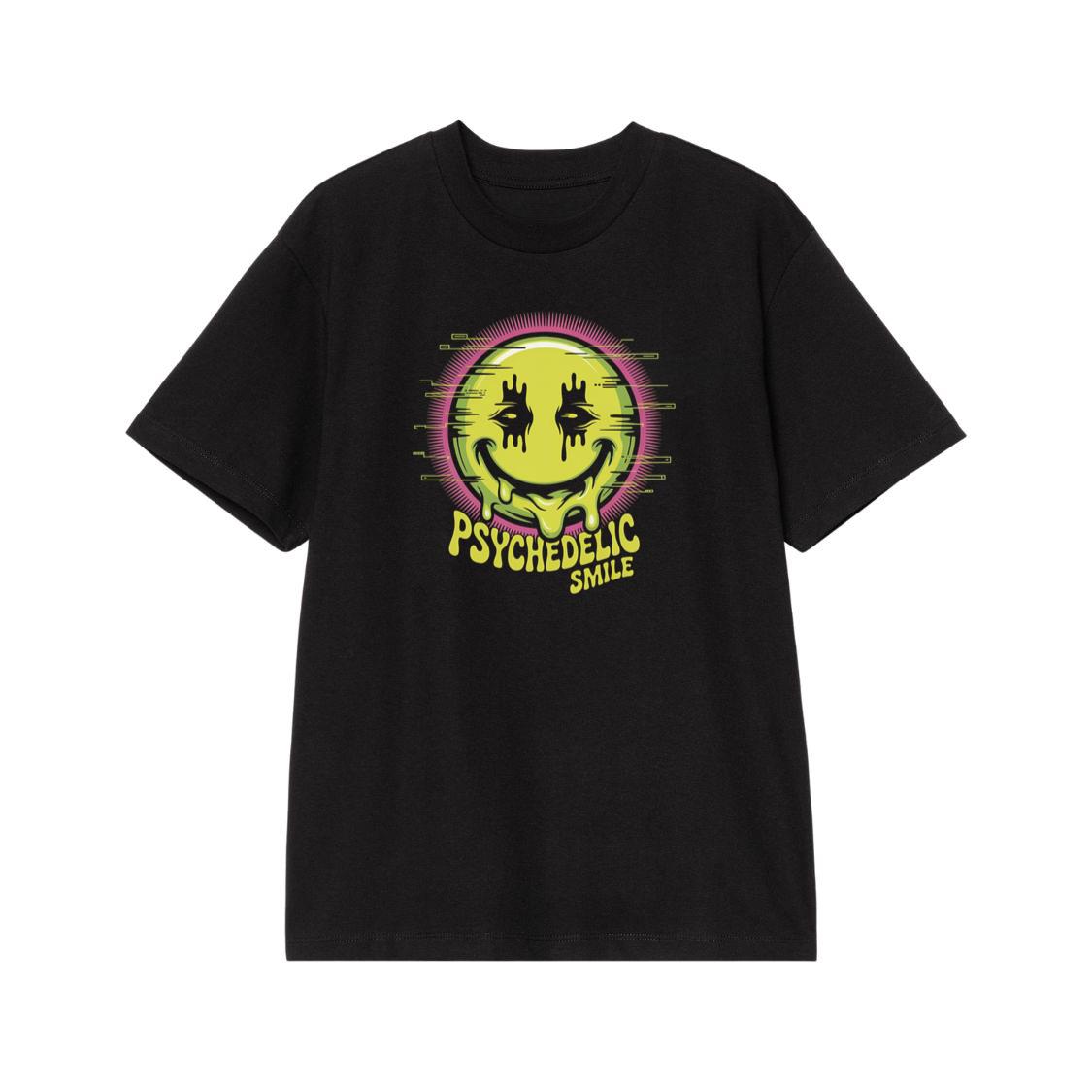 Psychedelic Smile Alien Trip Artwork T-Shirt