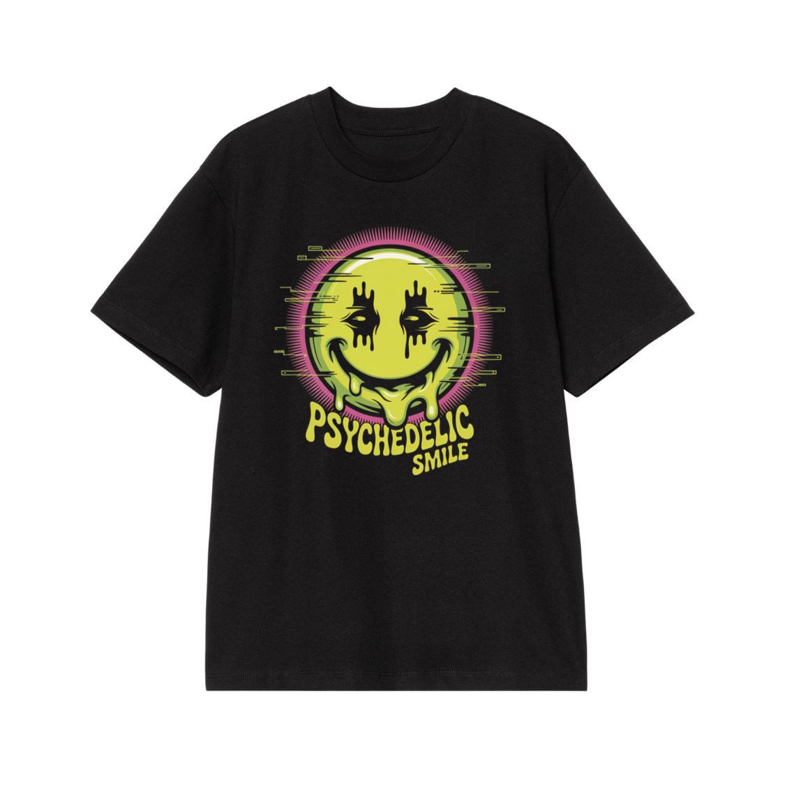 Psychedelic Smile Alien Trip Artwork T-Shirt