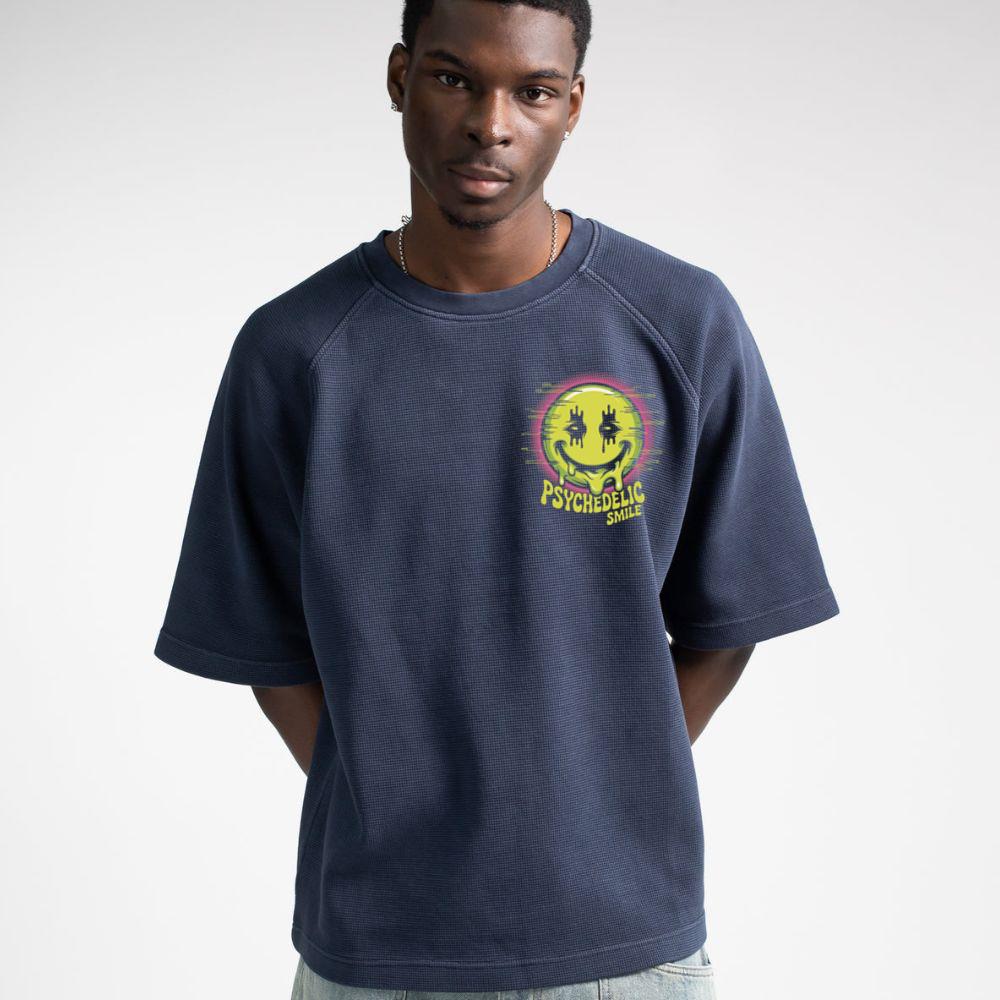 Psychedelic Smile Alien Trip Artwork T-Shirt - Image 4