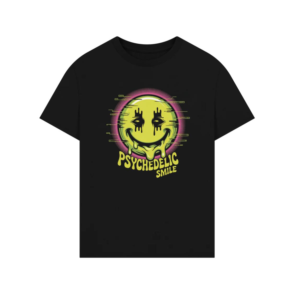 Psychedelic Smile Alien Trip Artwork TShirt Rewinde