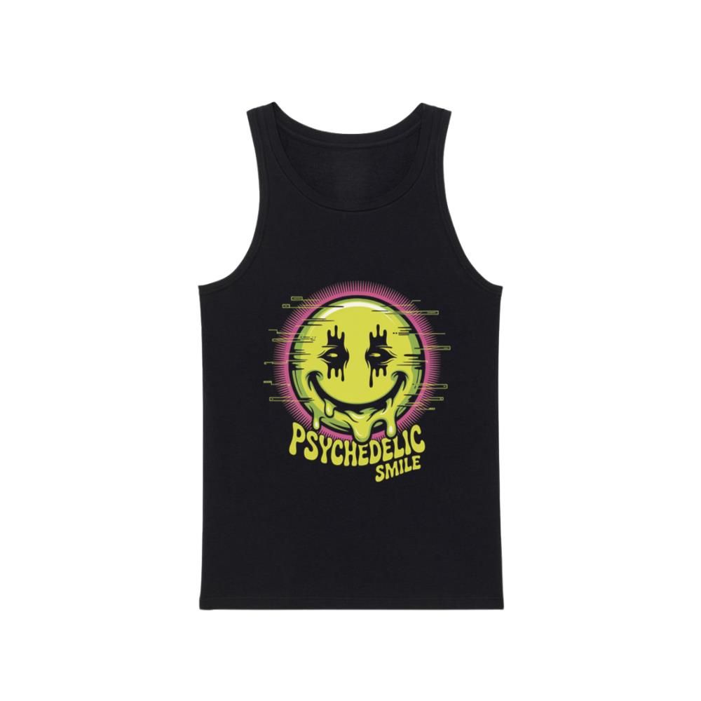 Psychedelic Smile Alien Trip Artwork Tank Top