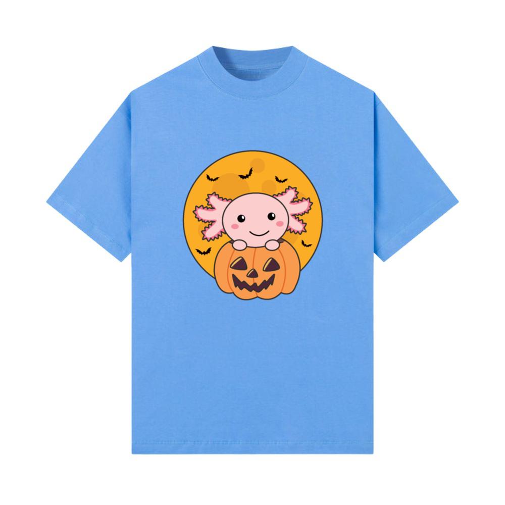 Pumpkin Axolotl Lovers Sweet Animals For Halloween T-Shirt