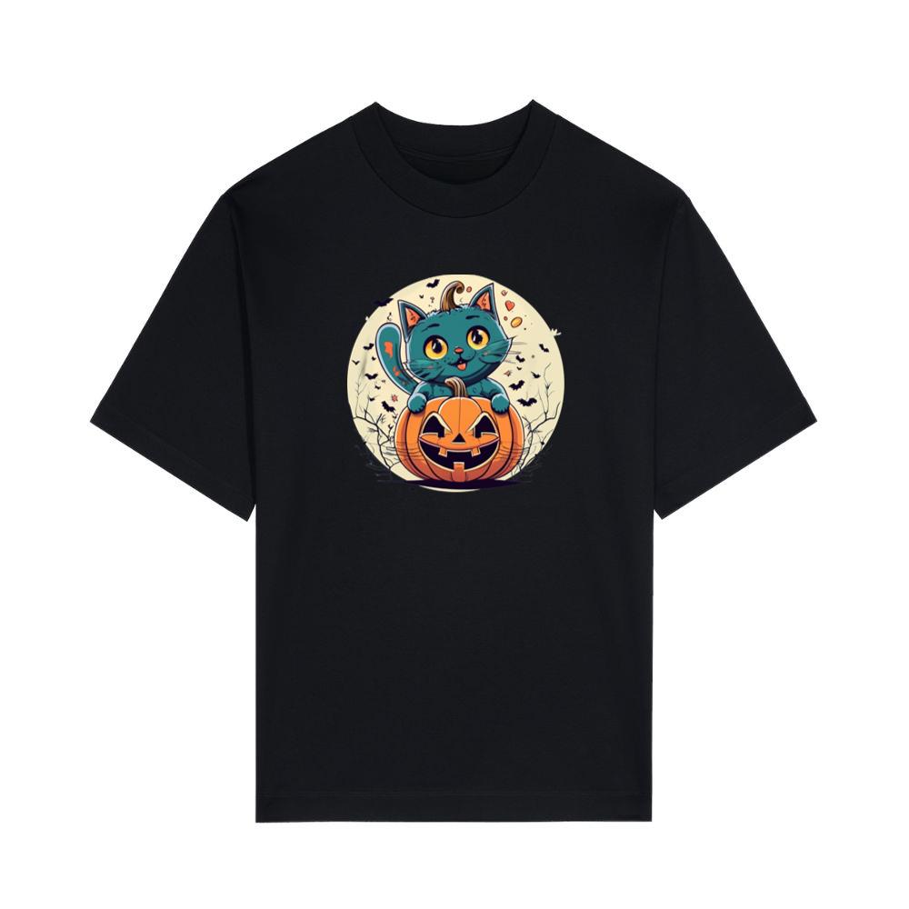 Pumpkin Cat Halloween T-Shirts