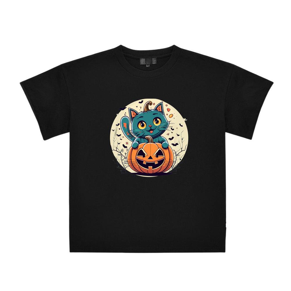 Pumpkin Cat Halloween T-Shirts