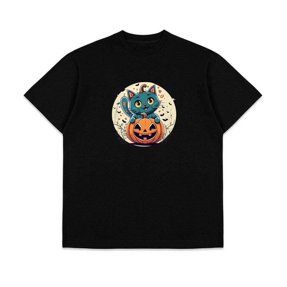 Pumpkin Cat Halloween T-Shirts