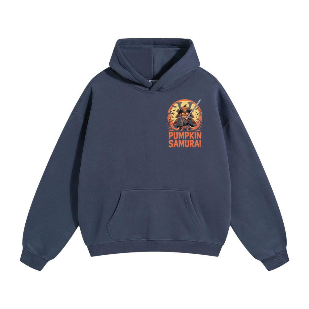 Pumpkin Samurai Warrior Halloween Graphic Hoodie