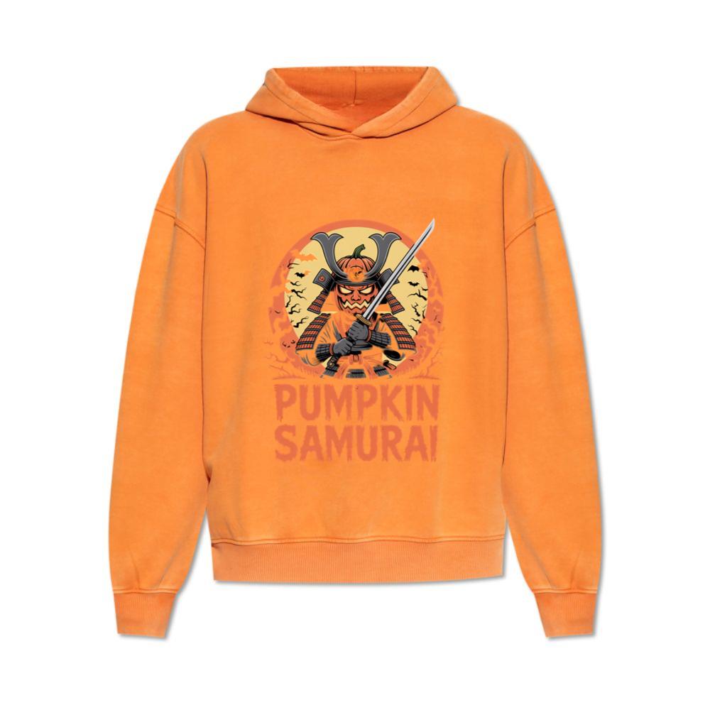 Pumpkin Samurai Warrior Halloween Graphic Hoodies