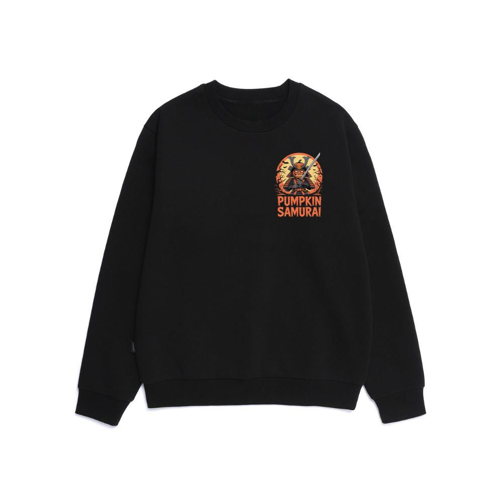 Pumpkin Samurai Warrior Halloween Graphic Sweatshirt