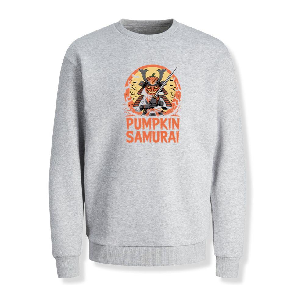 Pumpkin Samurai Warrior Halloween Graphic Sweatshirt