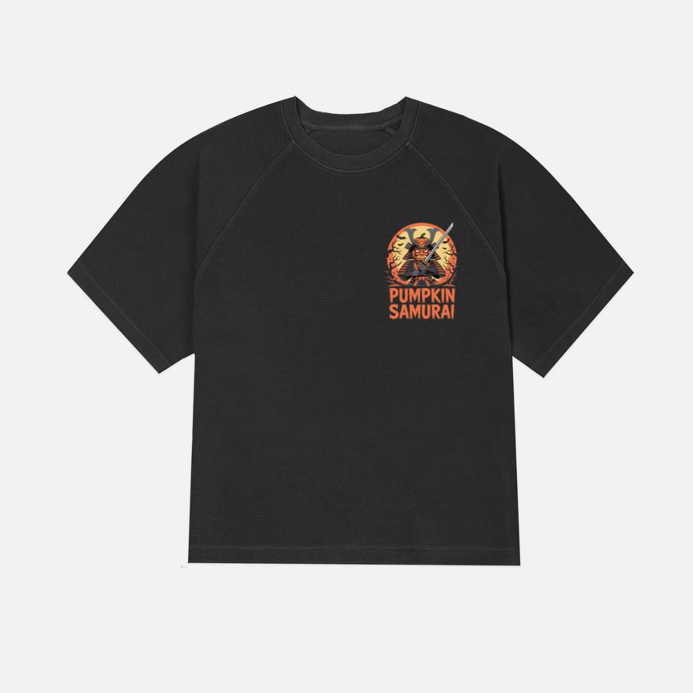 Pumpkin Samurai Warrior Halloween Graphic T-Shirt